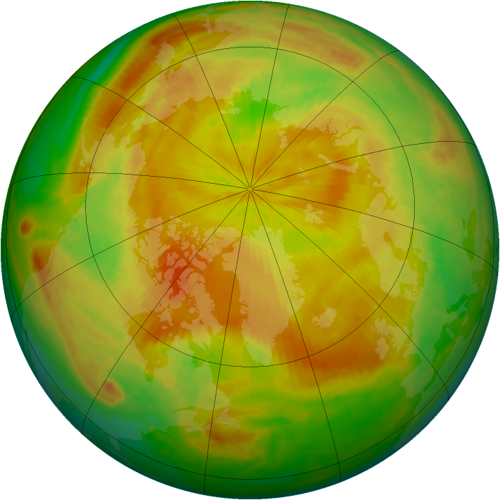 Arctic ozone map for 11 May 2003